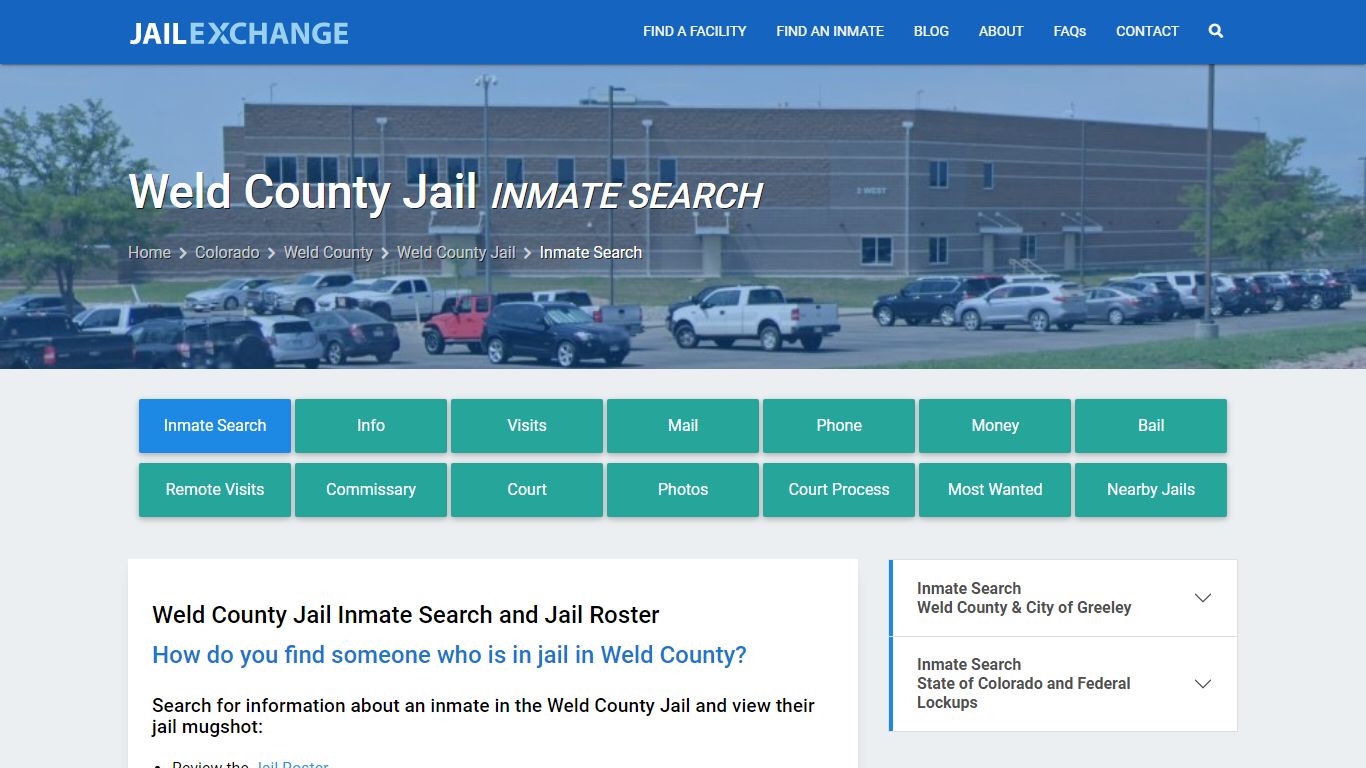 Inmate Search: Roster & Mugshots - Weld County Jail, CO