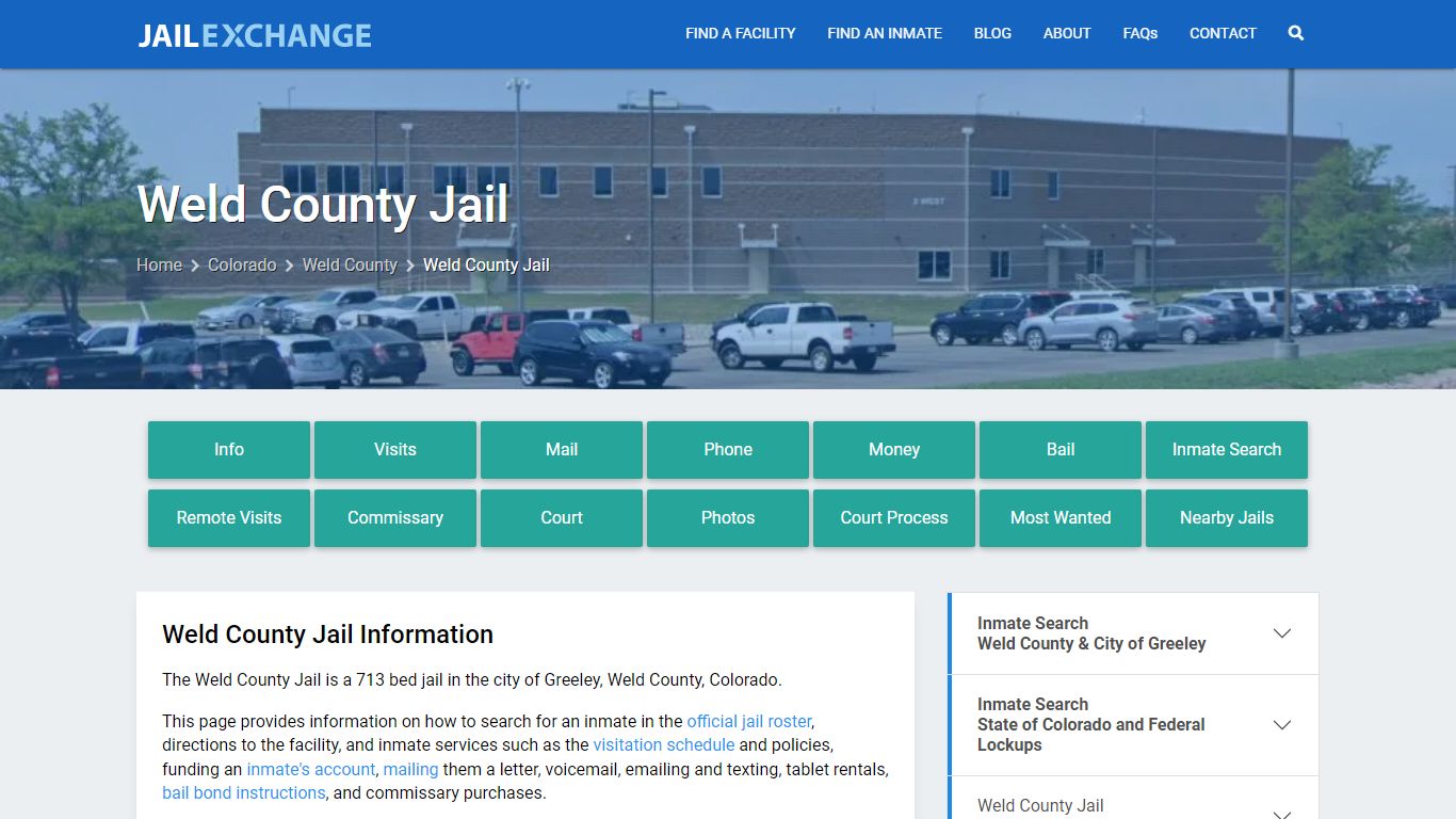 Weld County Jail, CO Inmate Search, Information